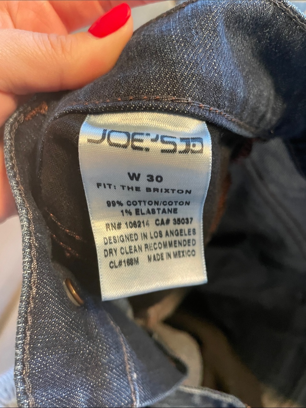 NWT! Joe's Jeans Men's Indigo Straight-Leg Denim 30 - Picture 3 of 5